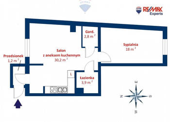 Jeżyce | Św. Wawrzyńca-klimatyczne 2 pokoje