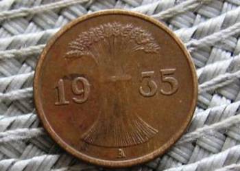 Niemcy 1 Reichspfennig 1935r---A