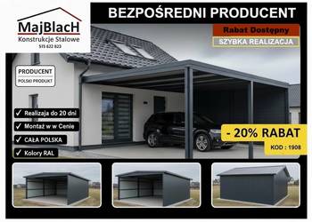 Altana Ogrodowa /Zadaszenie do domu /WIATA /Altanka do domu  Maj-Blach