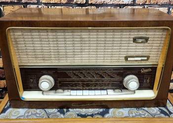 Stare radio lampowe, radio Graetz, dekoracja retro