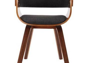 vidaXL Krzesła stołowe, 6 szt., szare, gięte drewno i tkanina(SKU:278861)