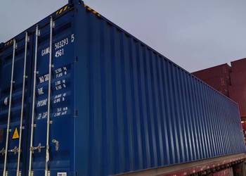 Kontener morski, magazynowy 40 hc po jednej trasie rok 2024
