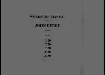John Deere 1020, 1520, 1530, 2020,  instrukcja napraw