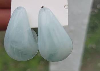 Jasno niebieskie kolczyki łezki