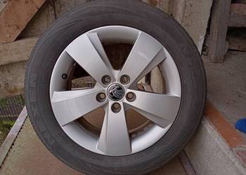 Koła Skoda 15''5x100 ET38 OPONY 185/60R15+KPL Nowych śrub