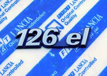 NOWY emblemat znaczek logo napis 126el Fiat 126p 126 el elegant ORYGINAŁ