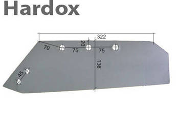 Lemiesz 300hektarów HARDOX MS1090/L części do pługa GASSNER