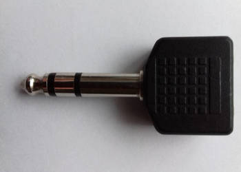 Przejsciówka rozgałęźnik przejście JACK Wtyk 6.3 mm / JACK Gniazdo 3.5 mm