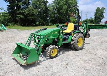 Traktor ogrodowy John deere 2520 + tur koparka i kosiarka