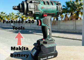 Adapter z bateri makity do Parkside