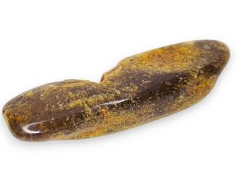 Broszka z bursztynu, bursztyn bryłka #1492