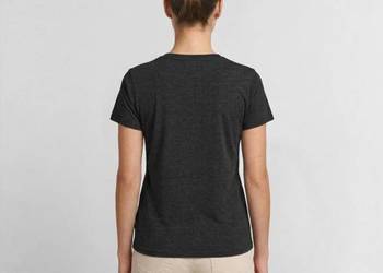 Ekologiczna damska koszulka z dekoltem w serek Premium KRAKÓW