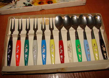 Łyżeczki i widelczyki PRL