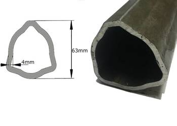 Rura wału WOM profilowana trójkąt 63x4mm 1m