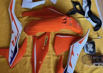 KTM EXC EXC-F plastiki + lampa + akcesoria komplet 2017–2023