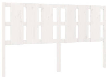 Wezgłowie łóżka białe 1855x4x100 cm lite drewno sosnowe WM-818006