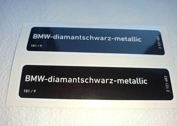Naklejka fabryczna kolor BMW