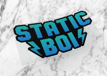 Naklejka STATICBOI 5 x 2,5 cm static boy boi drift #3