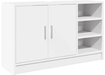 Szafka pod umywalkę biała 90x29x55 cm materiał drewnopochodny WM-848122
