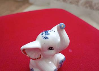 Słonik z porcelany