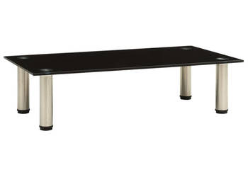 Stojak pod TV czarny 60x35x17 cm szkło hartowane WM-322761