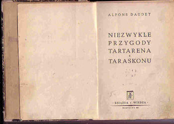 (4001) NIEZWYKŁE PRZYGODY TARTARENA Z TARASKONU – ALFONS DAUDET