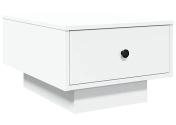 Stolik kawowy biały 60x45x31 cm materiał drewnopochodny WM-848080