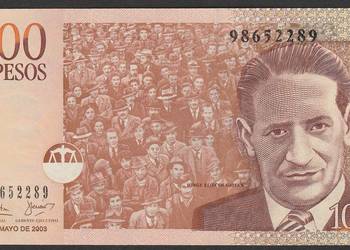 Kolumbia 1000 pesos 2003 - stan bankowy  UNC