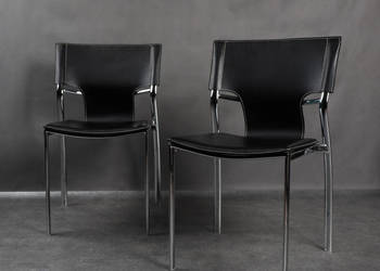 -ARTexpert- Para krzeseł krzesło, bauhaus modern design skóra