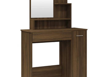 Toaletka z lustrem brązowy dąb 865x35x136 cm WM-820495