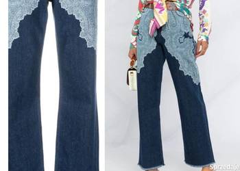 Spodnie Jeans Damskie rozm 27 S/M Wzór Paisley j NOWE