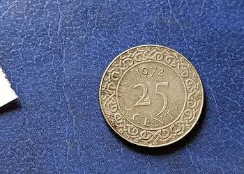 Stare monety 25 cent 1972 Surinam