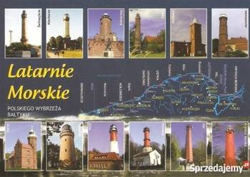 POCZTÓWKA - KASZUBY - LATARNIE MORSKIE POLSKIEGO WYBRZEŻA