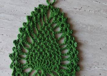 Szydełkowe jajko na okno