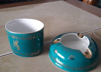 Ćmielów brydżowy komplet palacza.