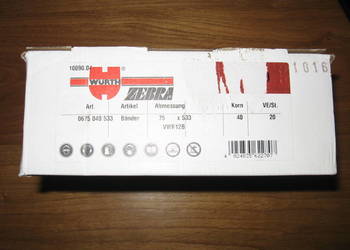Taśma taśmy 10szt. Wurth 75x533mm Bosch Festool Hitachi
