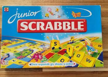 Scrabble Junior - dwie gry słowne w jednej, stan bardzo dobry