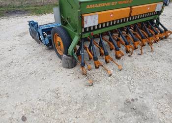 Zestaw uprawowo siewny Brona wirowa Rabewerk siewnik Amazone D7 Super S  3