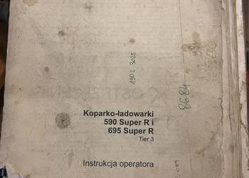 Instrukcja operatora koparko-ładowarka 590 super R, 695 super R