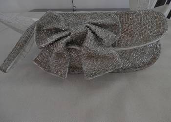 Torebka Wieczorowa z Koralików w stylu Art Deco w Kolorze Starego Srebra