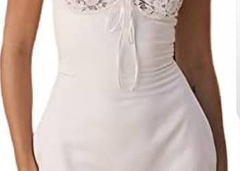 nowa biała sukienka mini na ramiączkach rozmiar S brak metki