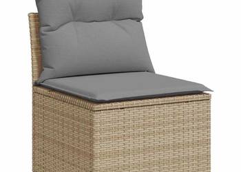 vidaXL Fotel ogrodowy, bez podłokietników, z poduszkami(SKU:366100)