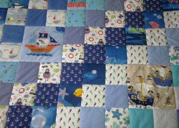 Narzuta, lekka kołdra patchwork dla chłopca 120/205
