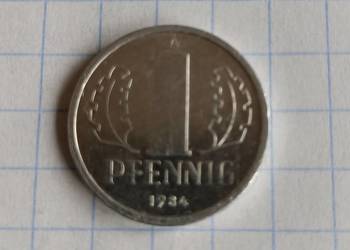 1 FENIG ( 1 PFENNIG ) 1984 ROK - NRD ( NIEMCY )