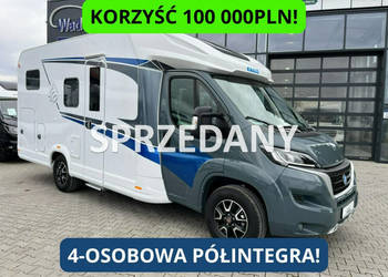 samochody kempingowe Knaus LIVE WAVE 650 MG Półintegra z łóżkiem poprzeczn…