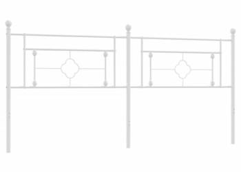 Metalowe wezgłowie białe 200 cm WM-374426