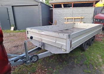 Przyczepa dwuosiowa, 3.85x1.7 aluminiowe burty
