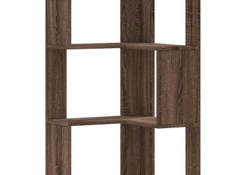 3-poziomowy regał narożny brązowy dąb 50x50x102 cm WM-852597