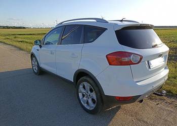 Ford Kuga MK1 Titanium czarna skóra 4x4 stały dach panorama hak