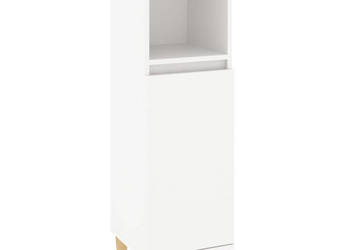 Szafka łazienkowa biała 30x30x100 cm materiał drewnopochodny WM-819804